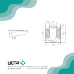 توالت زمینی گلسار مدل آکوا