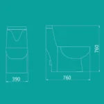 توالت فرنگی طاووس