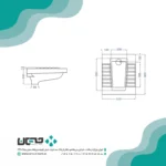 توالت زمینی گلسار مدل آستر ریم بسته 24