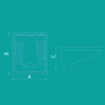 توالت زمینی چینی‌کرد مدل آرین ریم بسته