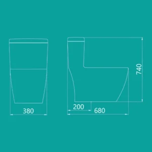 توالت فرنگی آنتوریوم