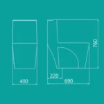 توالت فرنگی آوینا