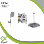 شیر دوش توکار شودر مدل زیگموند کروم تیپ 3 brass
