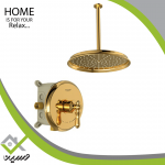 شیر دوش توکار شودر مدل زیگموند طلایی تیپ 1 brass