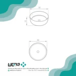 روشویی روسنگی مروارید مدل دلتا 36