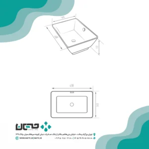 روشویی روسنگی مروارید مدل سیلویا 50