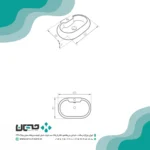 روشویی روسنگی مروارید مدل پارمیدا ۶۰