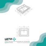 روشویی روکابینتی مروارید مدل تانیا ۸۰