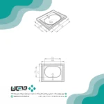 روشویی روکابینتی مروارید مدل ورونا 60