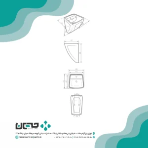 روشویی پایه سر خود و متعلقات مروارید مدل مگا 48