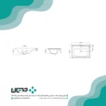 روشویی کابینتی گلسار مدل استر 45