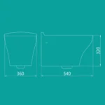 توالت فرنگی وال هنگ دافنه