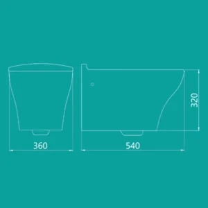 توالت فرنگی وال هنگ دافنه