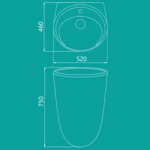 روشویی دیواری فلوریا