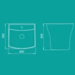 روشویی دیواری ورونیا