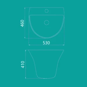 روشویی دیواری کانسپت