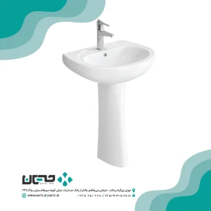 روشویی پایه‌دار چینی‌کرد مدل کاملیا 45