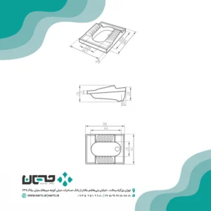 توالت زمینی مروارید مدل النا