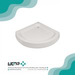 زیر دوشی نیم گرد زرین آب 80x80