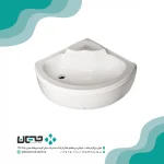 زیر دوشی نیمگرد سکودار زرین آب اندازه 90×90