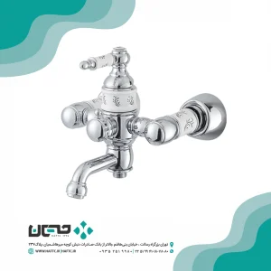. ست شیرآلات برند کیان مدل کاترین مشکی طلایی - مشکی طلایی / حمام