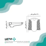 توالت ایرانی گاتریا مدل تیتان مرمری بزرگ2