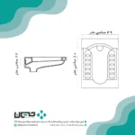 توالت زمینی گاتریا مدل تیتان بزرگ طبی المپیک