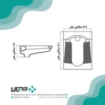 توالت زمینی تیتان بزرگ طبی خط_دار