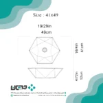 روشویی رو صفحه ای گاتریا مدل میترا (بدون شیر)2