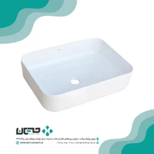 روشویی روصفحه ای گاتریا مدل مستطیل G.S.F