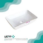 روشویی روکابینتی گاتریا مدل مستطیل ساده توکار