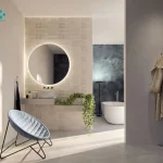 سرامیک عقیق مدل ماندانا 60*30 بژ تک گل والبر مات