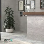 سرامیک عقیق مدل بلفور 90*30 طوسی تک گل مات