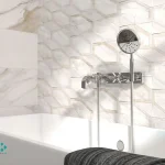 سرامیک عقیق مدل بوردو 90*30 تک گل براق