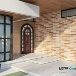سرامیک عقیق مدل بریک استون 120*40 تیره مات
