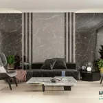 سرامیک عقیق مدل هنری 120*60 مشکی نانوپولیش