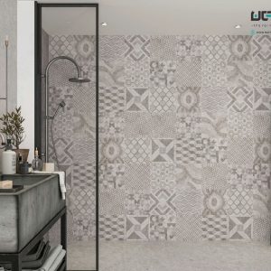 سرامیک عقیق مدل کالزا 60*30 طوسی تک گل مات