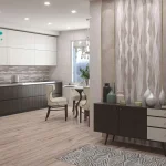 سرامیک عقیق مدل کاین 90*30 طوسی تک گل براق