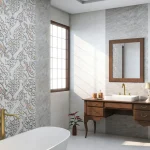 سرامیک عقیق مدل میلانو 90*30 طوسی روشن مات