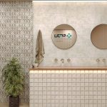 سرامیک عقیق مدل روندا 90*30 بژ تک گل ویلیام مات