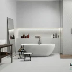 سرامیک عقیق مدل سالواتور 120*40 طوسی دکور B مات