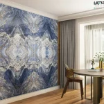 سرامیک عقیق مدل ترانیکو 120*60 آبی بوک مچ B نانوپولیش