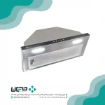 هود اخوان مدل شیشه مشکی و استیل کد H215
