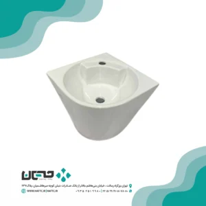 روشویی نیم پایه گوشه ارمیتاژ مدل امیکا