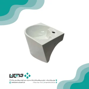 روشویی نیم پایه گوشه ارمیتاژ مدل امیکا