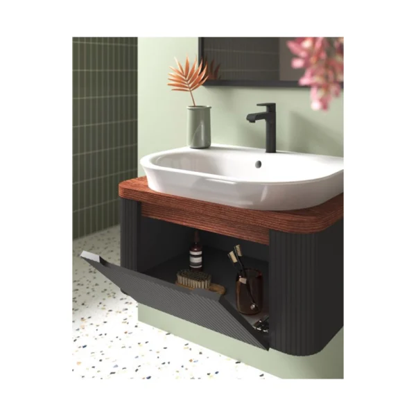 کابینت روشویی بومرنگ مدل Walnut 70