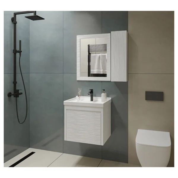 کابینت روشویی بومرنگ مدل Rojina 50 Wave