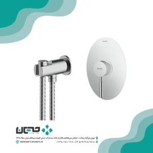ملزومات شير توالت كروم شودر مدل روگن کروم