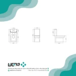 توالت فرنگی گلسار مدل ایمنس