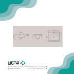 روشویی روکابینتی گلسار مدل آستر 62 - Image 2